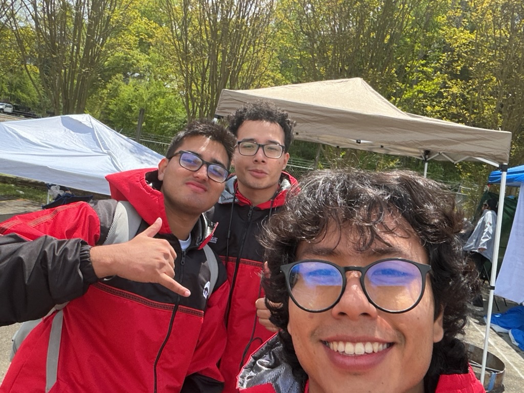 Telecommunications team selfie